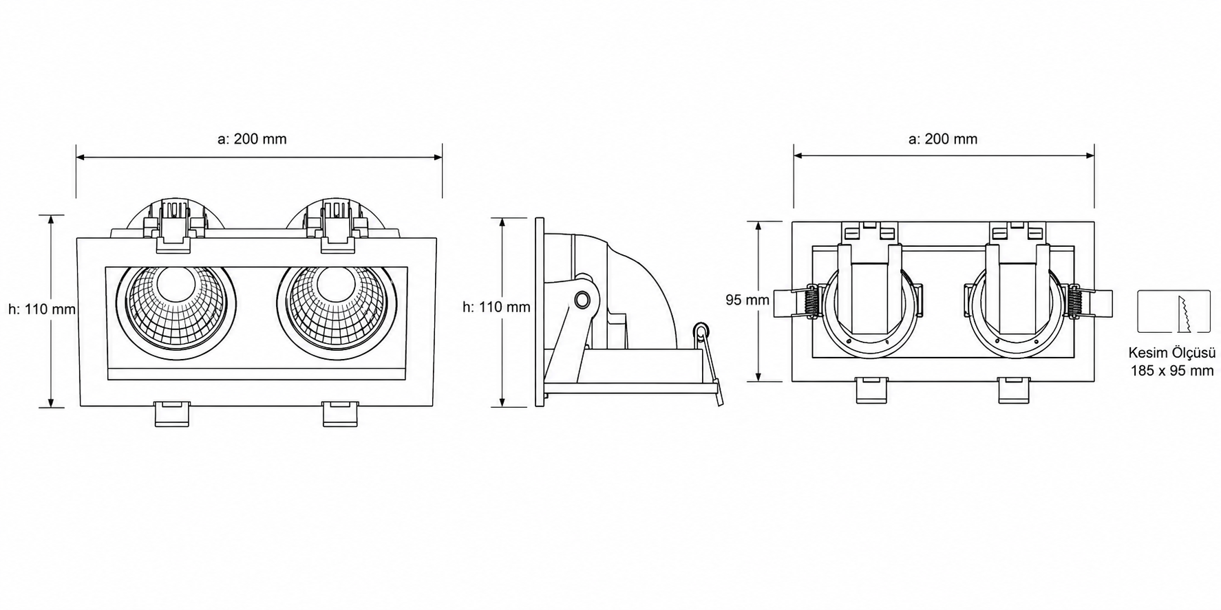 Pure 03 Recessed Spot Lighting - Görsel 2