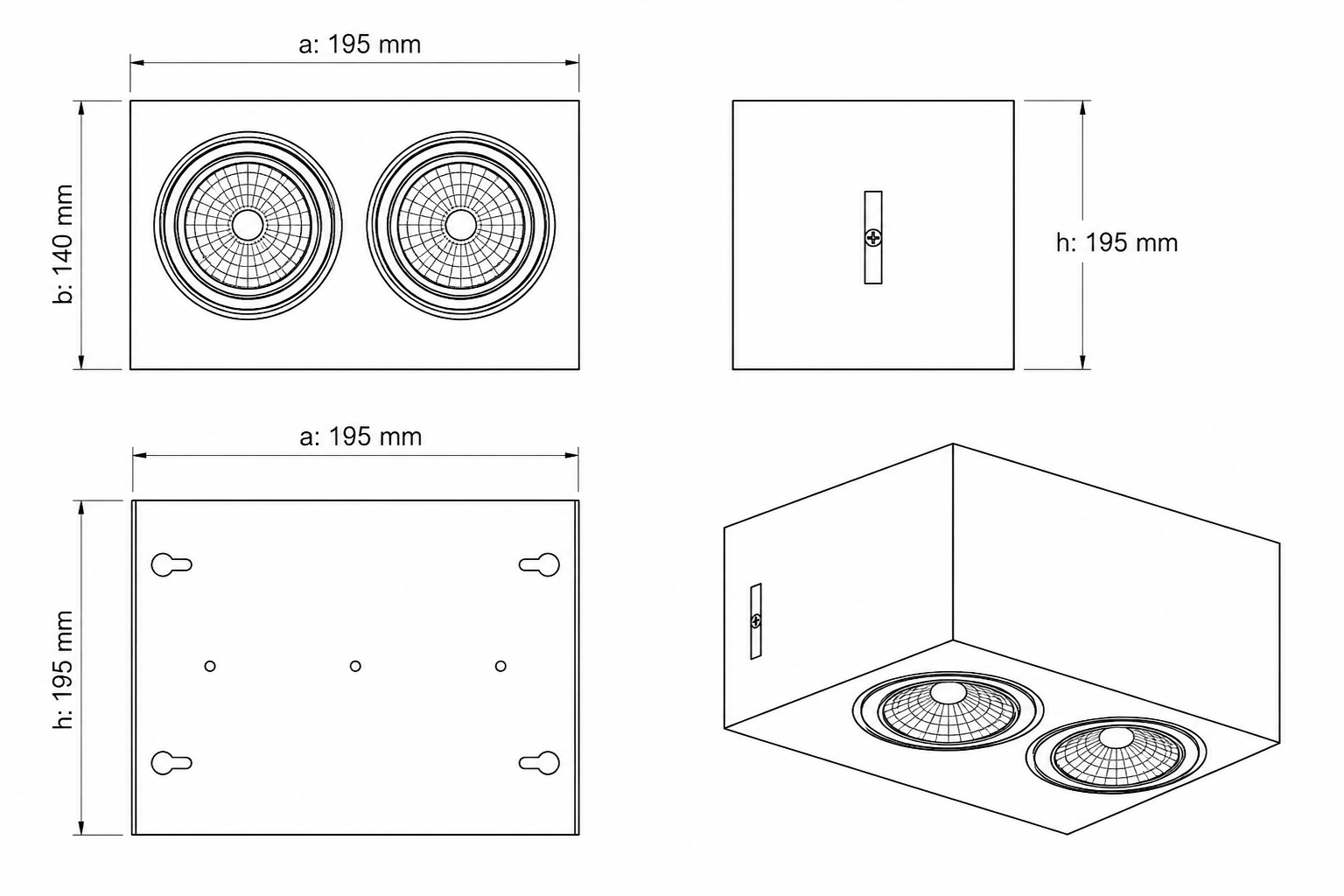 TİRE-T01 Surface Mounted Lighting - Görsel 2